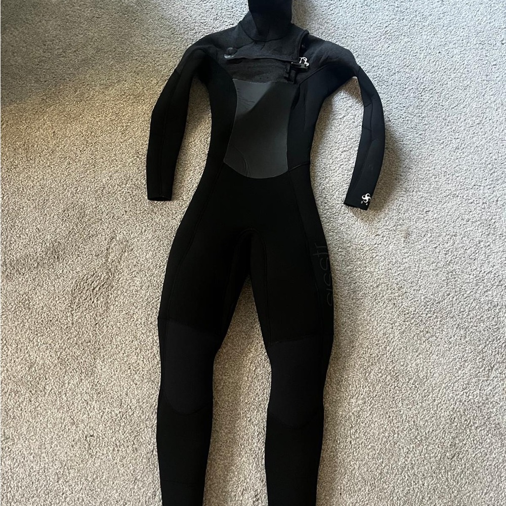 Sisstrevlotion 5/4 Hooded Wetsuit Black Full-Body Wetsuit